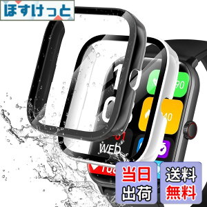 �y���������zredmi watch6 �P�[�X �F�F�u���b�N+�z���C�g�A�T�C�Y�FVialove KW105-G01(�u���b�N+�z���C�g)