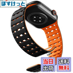 �y���������z[Bandletic] �A�b�v���E�H�b�`�p�� �o���h �}�O�l�b�g - �� ����Ȃ� �X�|�[�c�o���h�ʋC�� �h�� �y�� 2�F�f�U�C�� �����o���h �F�F�u���b�N�I�����W�A�T�C�Y�F44/45/46/49/42mm(Series3)