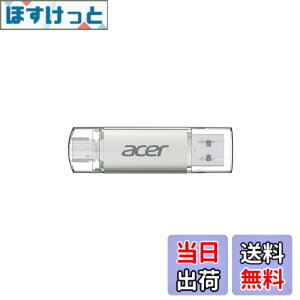 �y���������zAcer UT300 USB������ USB 3.2 �ő�Ǐo���x150MB/s USB-A/C���Ή� ���� �t���b�V���������h���C�u ����➑� �T�C�Y�F64GB