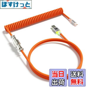 �y���������zATTACK SHARK C01ULTRA �L�[�{�[�h �R�C���P�[�u�� ���E�� �q��R�l�N�^�t�� RGB���C�g���� Type-C USB-A ���ϋv �F�F�I�����W