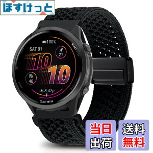 �y���������z[KeeFos] 22mm �o���h Garmin(�K�[�~��) Venu 4 45mm/Venu 3 45mm/2/Forerunner 570 47mm/265/255/Vivoactive 4/Active�Ή� �����o���h �i�C�����f�� ���C�o�b�N�� �}�O�l�b�g���o�b�N�� �ւ��x���g �҂ݕ� 