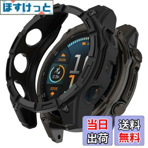 �y���������zHeeNia Garmin �Ή� �P�[�X �V���R���ގ� �ی�P�[�X �J�o�[ �Ռ��z�� ���y�� �_�� �Ռ��h�~ �C�菝�h�~ �ی�J�o�[�p �F�F�u���b�N�A�T�C�Y�FGarmin Fenix 8 47mm