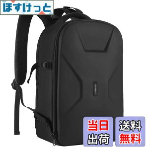 �y���������zMOSISO �J�����o�b�N�p�b�N �ی� �J�����o�b�O 15-16 �C���` ���� �O�r & ���b�v�g�b�v �R���p�[�g�����g�t�� �F�F�u���b�N�A�T�C�Y�F44 x 30 x 19 cm