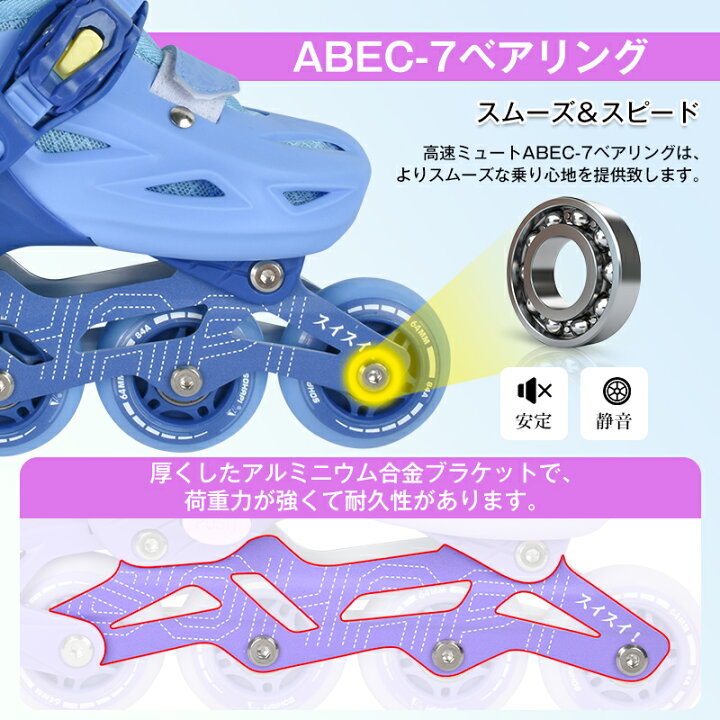 楽天市場】【楽天1位】インラインスケート 初心者 ローラーブレード 