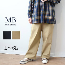【セールL〜6L】裏起毛 ストレッチ ワイドパンツ 大きいサイズ レディース 秋冬 ズボン 10分丈 温か あたたかい【MB エムビーミントブリーズ】 婦人服 ファッション 30代 40代 50代 60代 ミセス おしゃれ 通販 【返品交換不可】