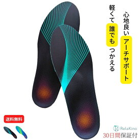 ＼20%ポイントバック中!!／ インソール 【理学療法士監修】土踏まず［ 疲れにくい アーチサポート］ 歩きやすい 中敷き パフォーマンス 通気性 日常 スポーツ ランニング ウォーキング サッカー バスケ テニス ゴルフ レディース メンズ 【Rela Kino公式】