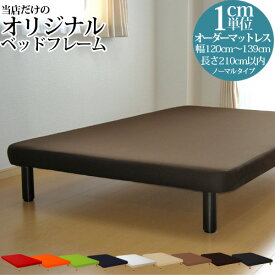 【25%OFFクーポンあり】オーダーメイド ベッドフレーム 脚付きボトムベッドノーマルタイプ 幅120〜139cm 長さ210cm以下 ショートサイズ ロングサイズ対応 オリジナルベッド サイズオーダー オーダーメード 【後払い不可】 日本製 開梱設置無料