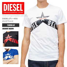 DIESEL ディーゼル Tシャツ クルーネック 半袖 00SW9T 0CATM T-DIEGO-A7 ロゴ グラフィック DS41364SL メール便送料無料