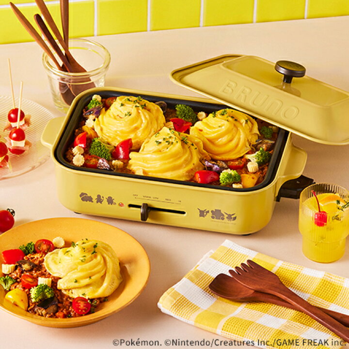 楽天市場】【特典レシピ付】ブルーノ ポケモン ホットプレート 