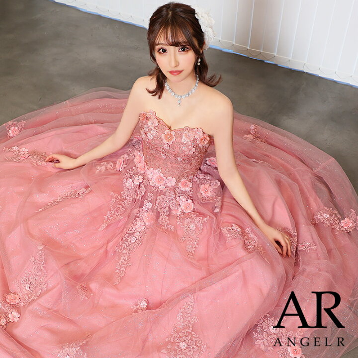 楽天市場】AngelR ウェディングドレス ラワーパールビジューラメレース 