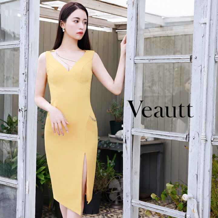 楽天市場】Veautt(ヴュート) セクシーパールチェーン/スリット/膝丈 