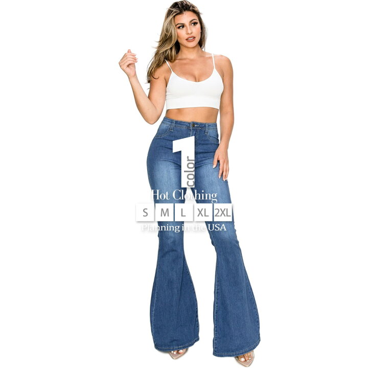 楽天市場】再入荷 LAインポート ワイド デニムパンツ ストレッチ 