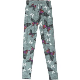 ピーチスキン バタフライ柄 蝶プリント ハイウエスト レギンス ジェギンス スパッツ レギパン レディース Butterfly pattern print, elastic high waist,full length stretch knit leggings フィットネス スポーツ 大きいサイズ フリーサイズ ダンス ヨガ ネコポス可 []