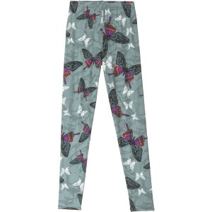 s[`XL o^tC vg nCEGXg MX WFMX Xpbc Mp fB[X Butterfly pattern print, elastic high waist,full length stretch knit leggings tBbglX X|[c 