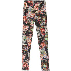 Leggings Depot ピーチスキン ペイズリー柄 総柄プリント ハイウエスト レギンス レディース ブラウン スパッツ レギパン カジュアル フィットネス スポーツ レディースボトムス パンツ ママパンツ 大きいサイズ フリーサイズ クール ダンス ヨガ 派手 ネコポス可 []