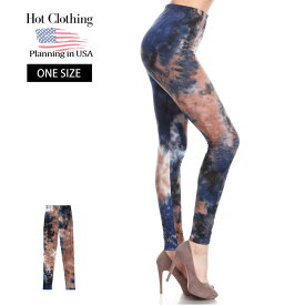 ピーチスキン タイダイ柄 プリント ハイウエスト レギンス Leggings Depot レギンスデポ レディースファッション タイダイ染め スパッツ レギパン パギンス ボトムス LAインポート パンツ ママパンツ 大きいサイズ フリーサイズ ダンス ヨガ 派手 ネコポス可 []