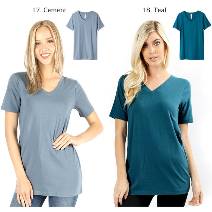 楽天市場 送料無料 Tシャツ Vネック 半袖 無地 半袖トップス シンプル スタンダード ストレート ゆったり レディース メンズ L A スポーツウエア ヨガウェア 無地tシャツ カジュアルtシャツ インポートtシャツ アレンジ 重ね着 カラバリ 豊富 色 コットン ネコポス