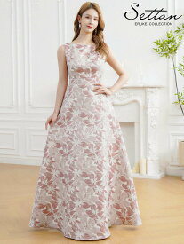 [SETTAN] 5color 花柄 ラメ ノースリーブ フィット フレア Aライン ロングドレス ワンピース 選べるカラー パーティ 結婚式 披露宴 女子会 会食 2次会 発表会 演奏会 撮影 衣装 イベント クラブ ナイトワーク キャバクラ ナイトドレス 会社 ビジネス 雪丹 ERUKEI S25381