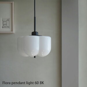 Flora pendant light 60 BK �Ɩ� �y���_���g���C�g �����K���X ���C�g �d�C �K���X ���� �V�F�[�h �u���b�N�A�C�A�� �r���e�[�W �V�F�[�h E17 LED��p