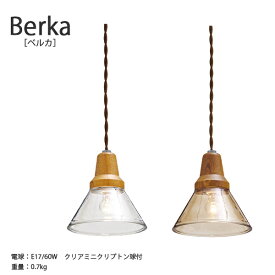 Berka ベルカ ペンダントライト照明 おしゃれ お洒落 かわいい インテリア ライト ペンダント ルームライト 天井照明 レトロ 北欧 キッチンカウンター リビング ダイニング 寝室 玄関 木 ガラス