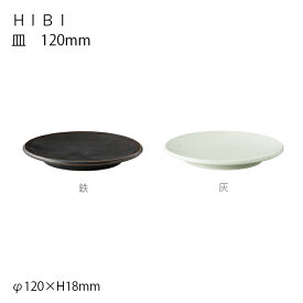 HIBI 皿 120mm 灰/鉄 和食器 皿 取り皿 茶碗 漆椀 汁椀 漆 キントー KINTO