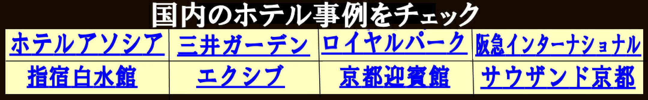 当サイト掲載のマットレス/ベッド/寝具は、全国のホテル旅館で採用されています。