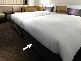 ホテルのベッド下部のボトムフレーム「ボックススプリングボトム」 K-1サイズ(二分割) コイルが組み込まれたクッション性のある耐久性抜群のベッドの土台 もともと業務用なので安心(マットレスは別途) 日本製