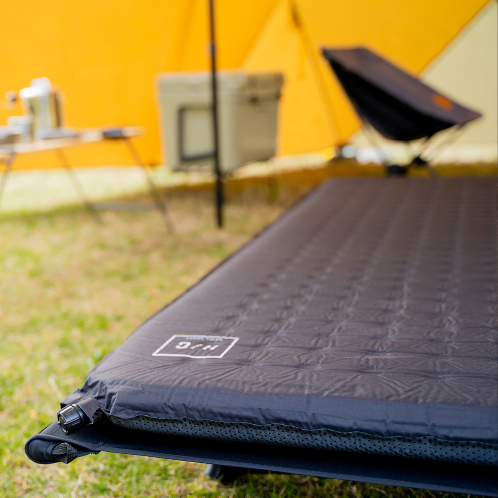 HOTEL CAMPS (ホテルキャンプス) キャンプマット 車中泊マット テントマット 厚手8cm 高品質ウレタン 自動膨張