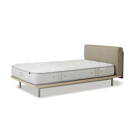 日本ベッド ベッドフレーム アジュール AZURE 本革クッション ウォールナット シングル セミダブル ダブル クイーン グレージュ アイボリー スタイリッシュ モダン ホテル仕様 高級ホテル