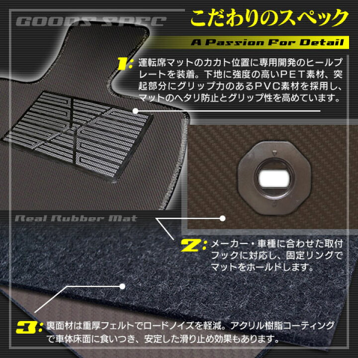 楽天市場 P5倍 8 19 金 00 トヨタ マークx Grx130系 フロアマット カーボンファイバー調 リアルラバー Hotfield 送料無料 マット 車 運転席 助手席 カーマット カーペット カスタムパーツ 車用品 カー用品 日本製 ホットフィールド フロアマット専門店