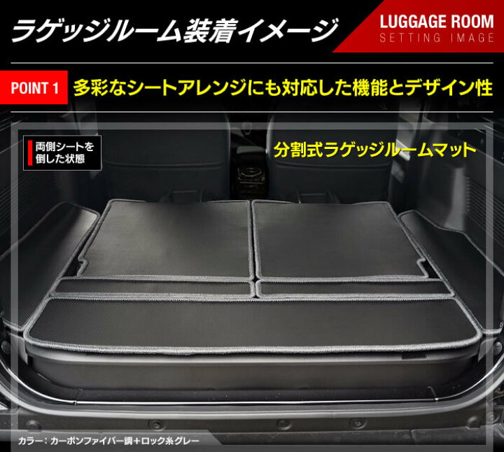 楽天市場 スズキ 新型 ジムニー ラゲッジルームマット ジムニーシエラ Jb64w Jb74w カーボンファイバー調 リアルラバー Hotfield 日本製 防水 内装パーツ カー用品 内装 パーツ 汚れ防止 フロアマット専門店 Hotfield