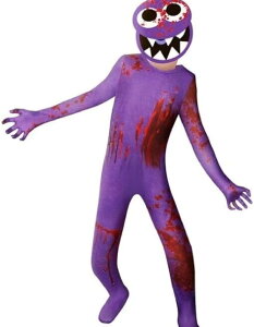 �yQuenny�z�N�C�j�\ M0017 Rainbow Friends Costume �L�b�Y ���C���{�[�t�����Y �p�[�v�� �R�X�`���[�� �R�X�v�� �n���E�B�� �X�e�[�W