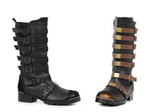 1031 by Ellie Shoes 158-PUNK Men's Knee High Boots �����Y �}���`�o�b�N���x���g �j�[�n�C/.�n�[�t�u�[�c �n���E�B���R�X�v��