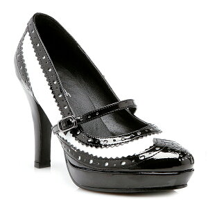 1031 by Ellie Shoes�@414-FLAPPER Women Pointy Toe Pump ���f�B�[�X 2�g�[�� �����[�W�F�[�� �p���v�X �n���E�B���R�X�v�� �t���b�p�[ ���C�h
