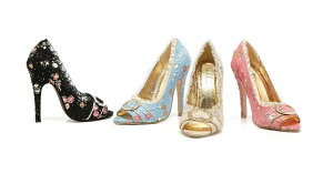 1031 by Ellie Shoes�@418-TORI Women's Decorative Fabric Peep-Toe W/Rhinestones ���f�B�[�X ���C���X�g�[���o�b�N�� �I�[�v���g�D �p���v�X �n���E�B���R�X�v�� �r�N�g���A��