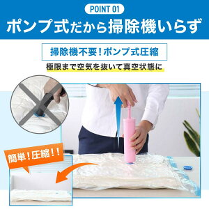 圧縮袋 旅行 衣類 布団圧縮袋 ふとん 旅行用 布団 ダブル 掃除機不要 防ダニ 圧縮袋セット 圧縮ボックス 服 コンパクト 収納 衣替え