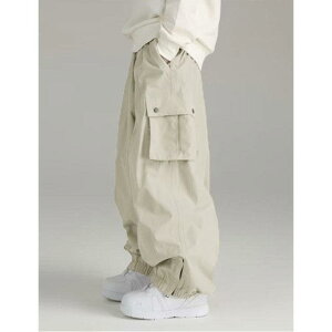 スキーウェア スノボウェア スキーパンツ レディース 秋 薄手 スノーボードウェア 黒 春 メンズ カーゴパンツ ロングパンツ ズボン 防水 カジュア