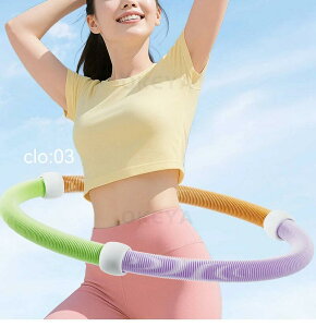 フラフープ ソフト ダイエットフィットネス PVC ソフトスプリングフラフープ 折りたたみ式 ポータブル コンパクト 大人用 重い