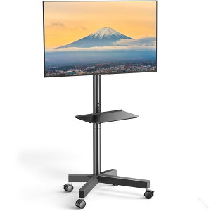 �e���r�X�^���h �L���X�^�[�t�� �n�C�^�C�v 23~60�C���`�Ή� �ω׏d40kg tv�X�^���h �Ǌ� �ړ��� tv stand �e���r�� 3�i�K�������� VESA400x400mm