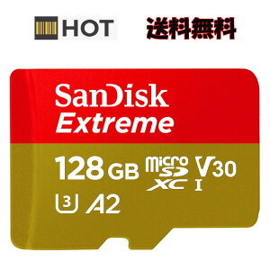 microSDXCJ[h SDSQXA1-128G-GN6MN 128GB }CNSD SanDisk TfBXN Extreme UHS-I U3 V30 A2 R:160MB/s W:90MB/s COe[