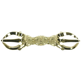 三鈷杵 15.3cm 真言宗 密教法具 金剛杵 真鍮 日本製 送料無料