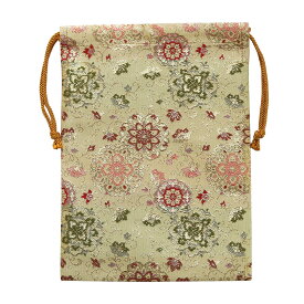 御朱印帳 袋 収納袋 金色華紋唐草 金襴 巾着袋 送料無料 送料込み （※送料無料はメール便のみ）