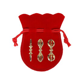 密教法具 お守り 肌守り 赤 金剛杵 ミニチュア ひょうたん型巾着 送料無料 送料込み （※送料無料はメール便のみ）