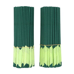 線香 護摩線香 ごま線香 青ごま線香 100束 13cm 緑色(3本巻×50束×2組)