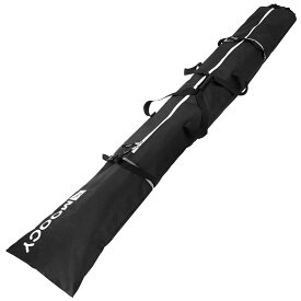 スキー板バッグ スノボ スキー板ケース 203cm×33cm スキー板とストックを格納可能 スノーボードも 長さ調整ロールトップ 固定バックル付き 撥水素材 MOT-SKBG203C