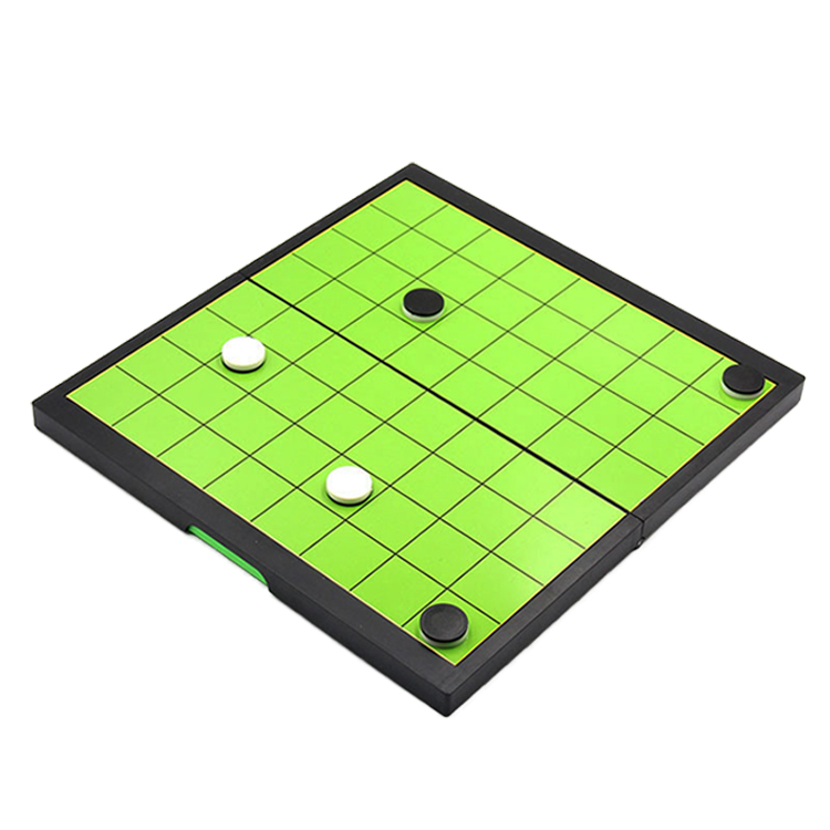 マグネット式リバーシ 折り畳みボード コンパクト収納 携帯便利 テーブルゲーム 棋盤 知育玩具 マグネット付きコマ MOT-RVC20C
