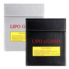 セーフティーバッグ2枚 防火袋 耐火ポーチ LiPoGuard 防火 防爆 防災 貴重品収納 リチウム電池 リポバッテリー モバイルバッテリーの保管に MOT-LG1823S2