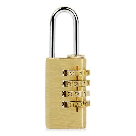 ダイヤル式銅南京錠　セキュリティ　4桁　旅行　ポスト　コンビネーションロック　可変式　lock42