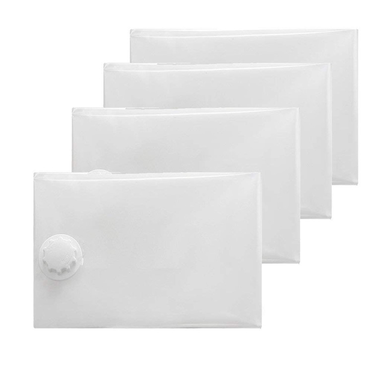 布団圧縮袋 4枚セット（中×2、特大×2） 防ダニ 防カビ対策 防湿 掃除機対応 VAPSET4