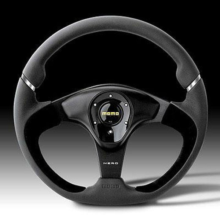 【正規輸入品】MOMO モモ ステアリング ハンドル NERO ネロ 35Φ N-2 送料無料(沖縄・離島除く) MOMO(モモ) ステアリング ネロ 35パイ BK/スエード N-2 : MOMO(モモ) ステアリング ネロ 35パイ